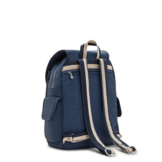 Kipling City Pack Medium Printed Rugzak Blauw | BE 1805DF